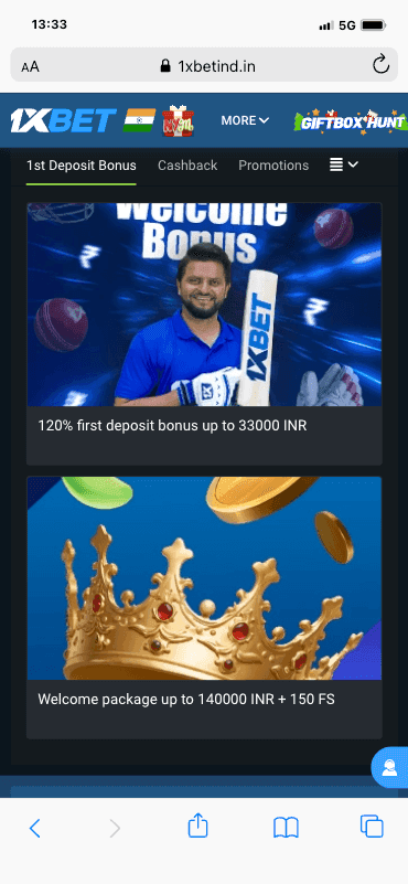 1xbet free bet offers