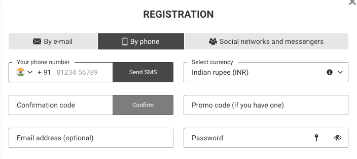 Megapari sign up